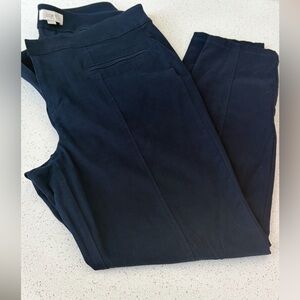 LOFT Outlet Curvy Skinny Ankle Dark Blue Dress Pants